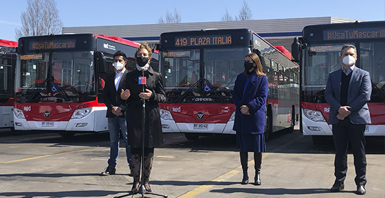 Con 40 nuevos buses eléctricos e intervenciones de urbanismo táctico en paraderos, reforzamos el transporte público en Maipú