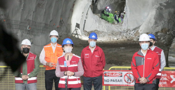 Autoridades encabezaron primer encuentro de túneles de la extensión de línea 3 de Metro de Santiago