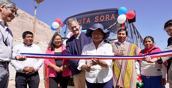 Ministro Muñoz inauguró nuevos servicios rurales que conectan Arica con el Valle de Lluta